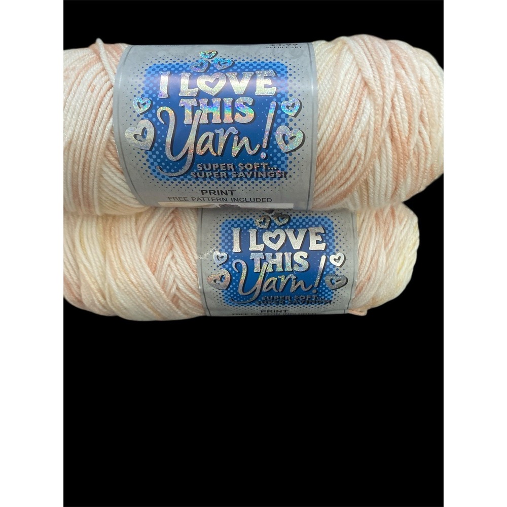 I Love This Yarn  - Fuzzy Slippers 877 - Pink Variegated - Super Soft 1 Skein